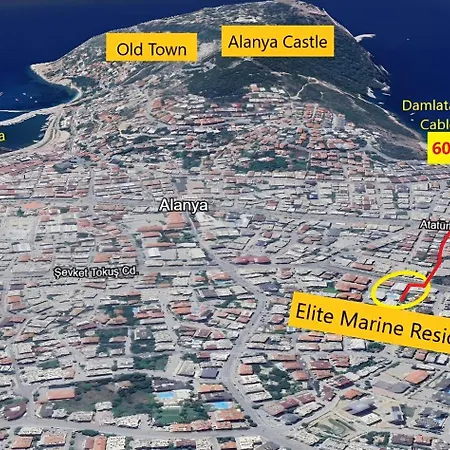 Elite Marine - Cleopatra, Center Daire Alanya